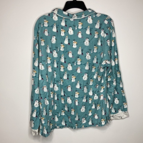 Munki Munki snowman flannel pajamas size Large - Picture 14 of 14
